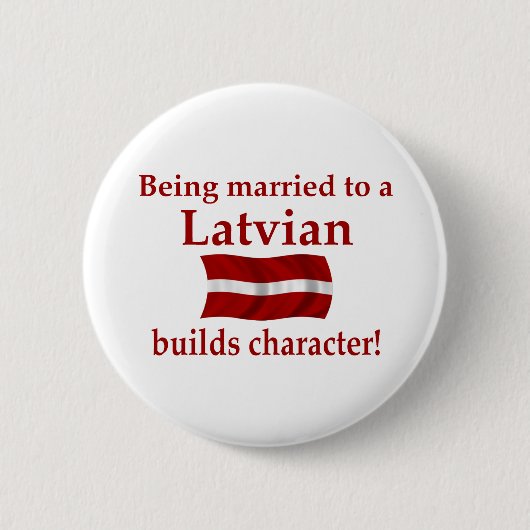 Latvian errichtet Charakter Button (Vorderseite)