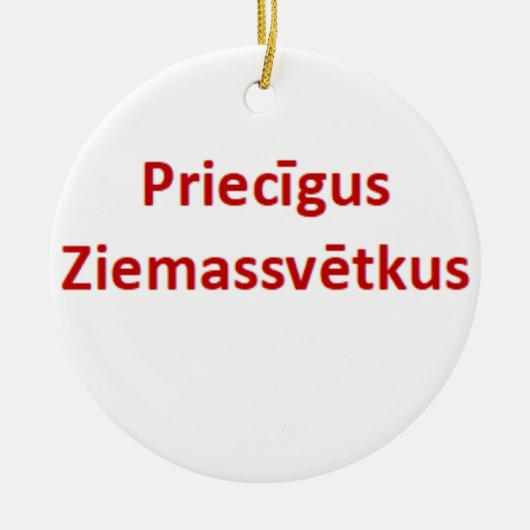 latvian priecigus ziemassvetkus Ornament (Vorne)