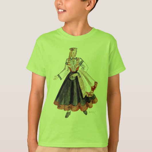 Latvian Tautu meita T-Shirt (Vorderseite)