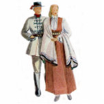 latviesu paritis tautas terpos freistehende fotoskulptur<br><div class="desc">Latviesu tautu meita UNO tautu dels,  lettisches traditonal regionale Kostüme auf Mann und femaie Zahlen</div>