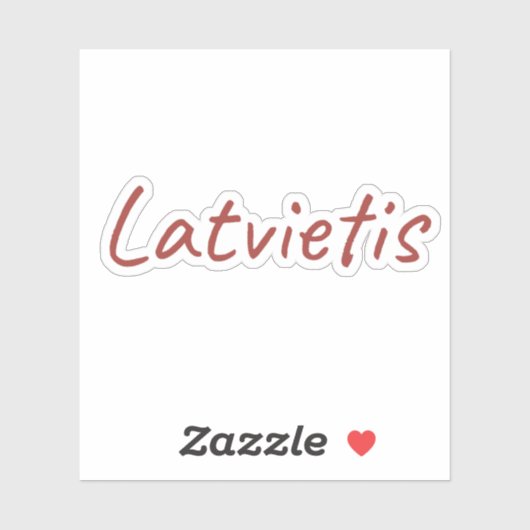 Latvietis Aufkleber (Blatt)