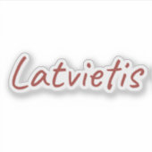 Latvietis Aufkleber (Vorderseite)