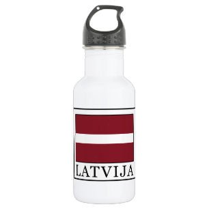 Latvija Edelstahlflasche