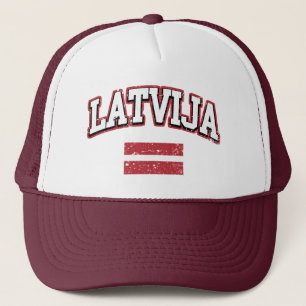 Latvija Flag Truckerkappe