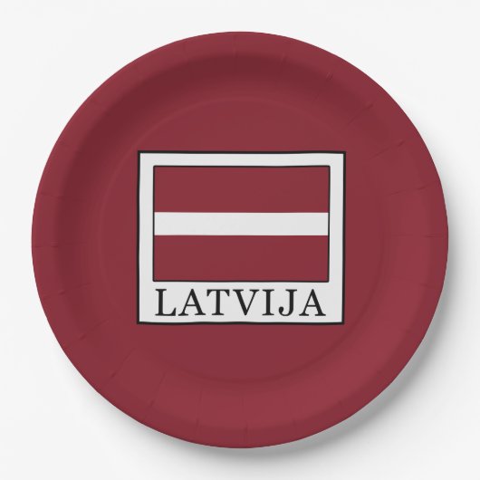 Latvija Pappteller (Vorderseite)