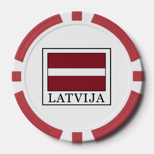 Latvija Pokerchips (Vorderseite)