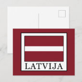 Latvija Postkarte (Vorne/Hinten)