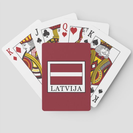 Latvija Spielkarten (Rückseite)