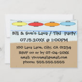 Laua/Tiki Party Einladungen (Rückseite)