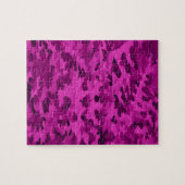 Laub-abstraktes Pop-Kunst-Veilchen Puzzle (Horizontal)