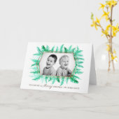 Laub-Aquarell-Grünfeiertag des Winters immergrüner Karte (Gelbe Blume)