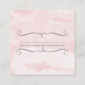 Laub der Baby-Duschen-Windelraffle-Elefant-n Quadratische Visitenkarte (Rückseite)