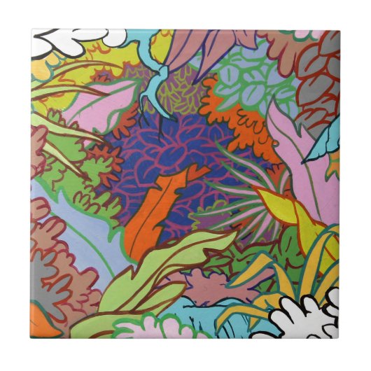 Laub Fliese (Vorderseite)