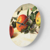 Laubäpfel Große Wanduhr (Winkel)