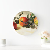 Laubäpfel Große Wanduhr (Zuhause)