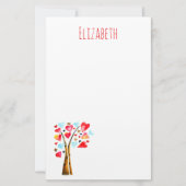 Laubbaum-Kalkvalemtine Briefpapier (Vorderseite)