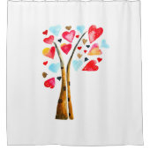 Laubbaum-Kalkvalemtine Duschvorhang (Vorderseite)