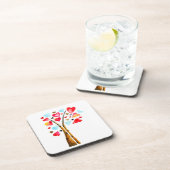 Laubbaum-Kalkvalemtine Getränkeuntersetzer (Rechte Seite)