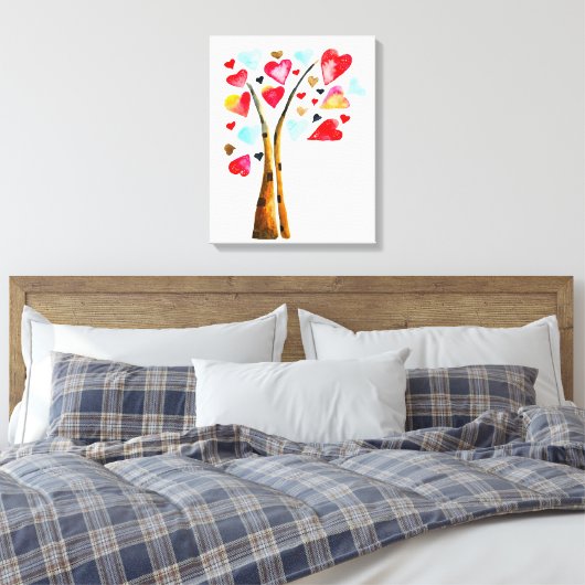 Laubbaum-Kalkvalemtine Leinwanddruck (Insitu (Schlafzimmer))