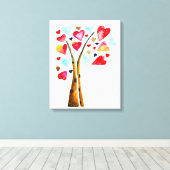 Laubbaum-Kalkvalemtine Leinwanddruck (Insitu (Holzboden))