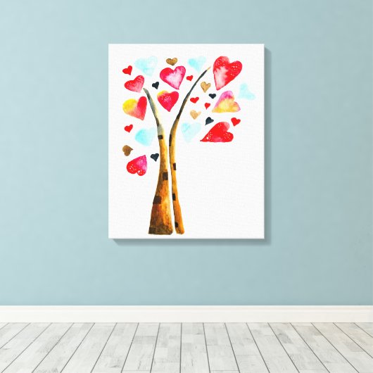 Laubbaum-Kalkvalemtine Leinwanddruck (Insitu (Holzboden))