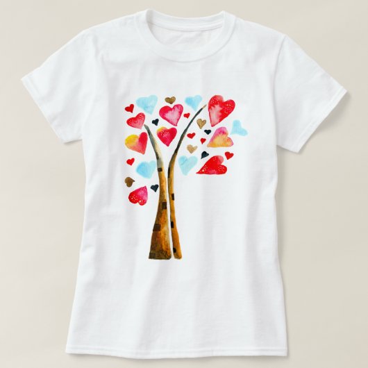 Laubbaum-Kalkvalemtine T-Shirt (Design vorne)