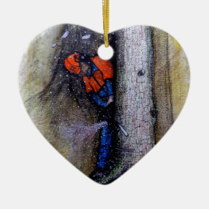 Laubbaumchirurg Husqvarna Keramikornament