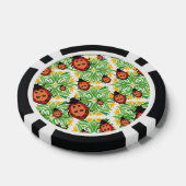 Laubbäume, grüner Hintergrund Pokerchips (Einzeln)