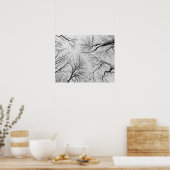 Laubbäume im Diebstahl Poster (Küche)