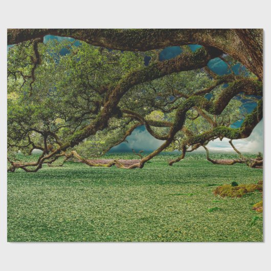 Laubblätterblättern Geschenkpapier (Flach)