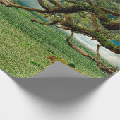 Laubblätterblättern Geschenkpapier (Ecke)