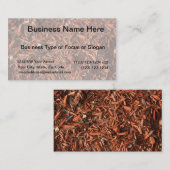 Laubdecke der roten Zeder mit Rückstand Visitenkarte (Vorne/Hinten)