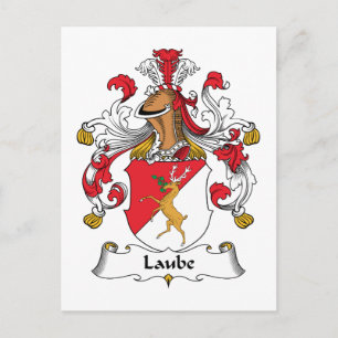 Laube Familienwappen Postkarte