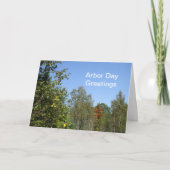 Laube Tag-Bäume Karte (Vorderseite)