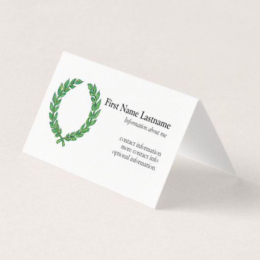 Laube Visitenkarten (Vorderseite)