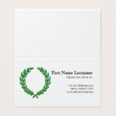 Laube Visitenkarten (Außenseite Aufgefaltet)