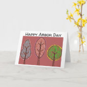 Laubengang _3 Bäume Karte (Gelbe Blume)