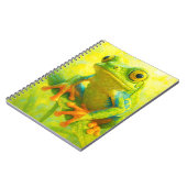 Laubfrosch Notizbuch | Farbiger Frosch Kunst Tageb Notizblock (Linke Seite)