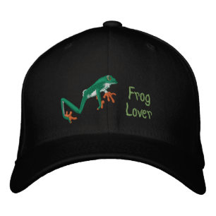Laubfrosch Orange Füße Bestickte Mütze Baseballkappe