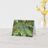 Laubgrüßkarte Karte (Gelbe Blume)