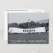 Laubhafen uss arizona postkarte (Vorne/Hinten)