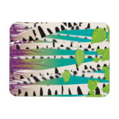 Laubholzbäume mit Laubbäumen Magnet (Horizontal)