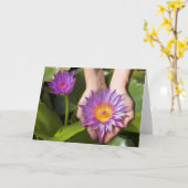 Laublililie Karte (Gelbe Blume)