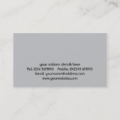 Laubsäge bessert Visitenkarte aus (Rückseite)