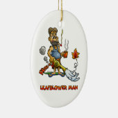 Laubsauger-Mann! Keramikornament (Rechts)