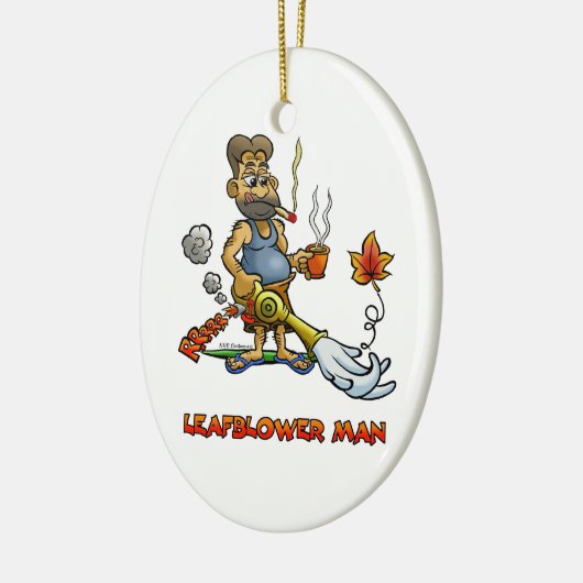 Laubsauger-Mann! Keramikornament (Links)