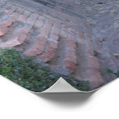 Laubüberwachsener Gehweg, Spanien Poster (Ecke)