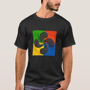 laubur, baskisches Kreuz T-Shirt