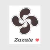 Lauburu Aufkleber (Blatt)