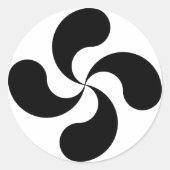 Lauburu Baskenkreuz Cross Sticker (Vorderseite)
